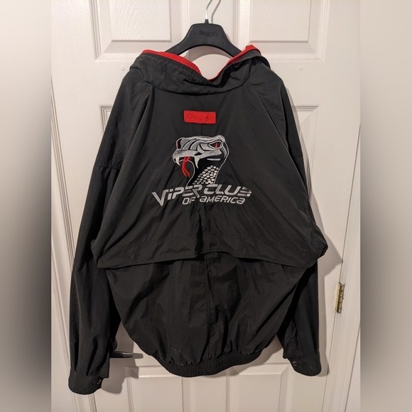 Vintage Dodge Viper Club Of America Jacket XL Lee Windbreaker with viper on back - Picture 4 of 5